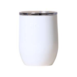 SIC Seriously Ice Cold Stemless 16 oz. Wine Tumbler in Gloss Ice White